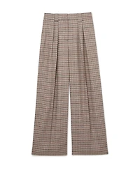 Reiss Women's River Wide-Leg Pleated Trousers