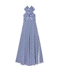 Reiss Women's Luna Striped Halterneck Ruffle Maxi Dress