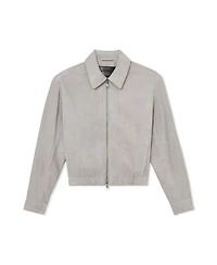 Reiss Women's Lottie Cropped Bomber Jacket