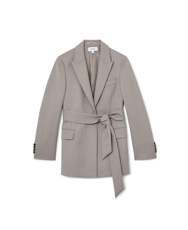 Reiss Women's Briony Wool-Blend Single-Breasted Belted Blazer