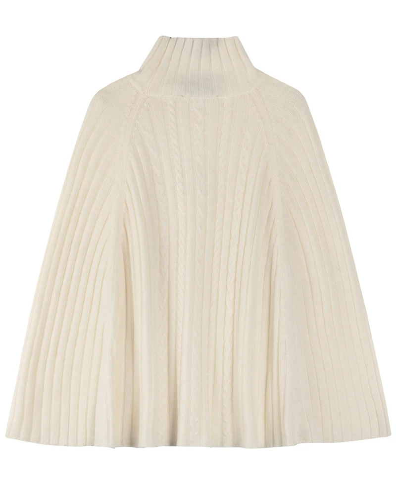 Lauren Ralph Knit Cable Cape