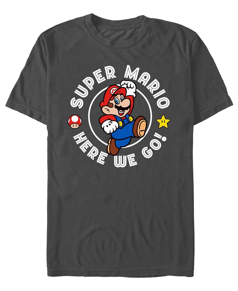 Fifth Sun Men's Nintendo Here We Go T-Shirt