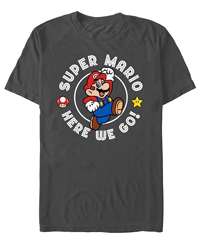 Fifth Sun Men's Nintendo Here We Go T-Shirt