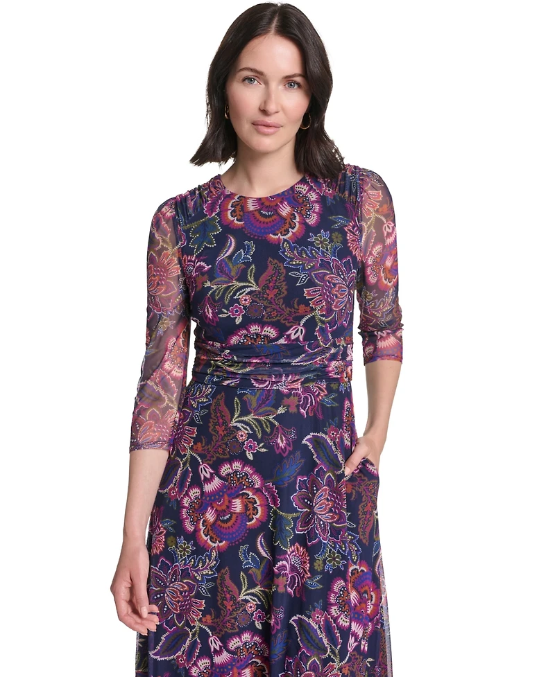 Jessica Howard Women's Crew Neck Dress
