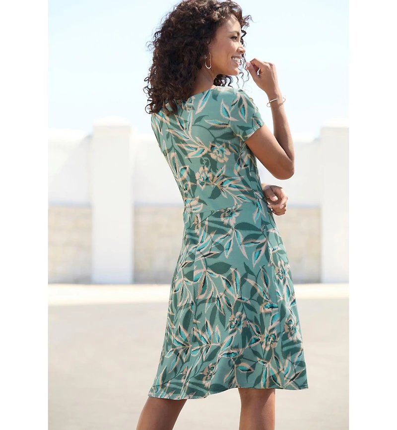 Lascana Women's Lace Up Detail Dress