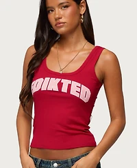 Edikted Women's Girly Ribbed Tank Top