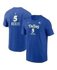 Nike Men's Paige Bueckers Blue Dallas Wings Name & Number Rebel Edition T-Shirt