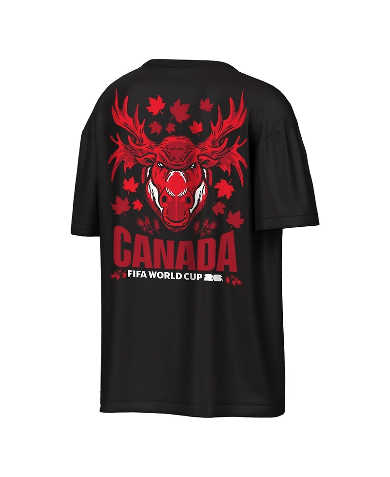 Outerstuff Men's Black Canada Fifa World Cup 2026 Rally Oversized T-Shirt