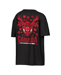 Outerstuff Men's Black Canada Fifa World Cup 2026 Rally Oversized T-Shirt