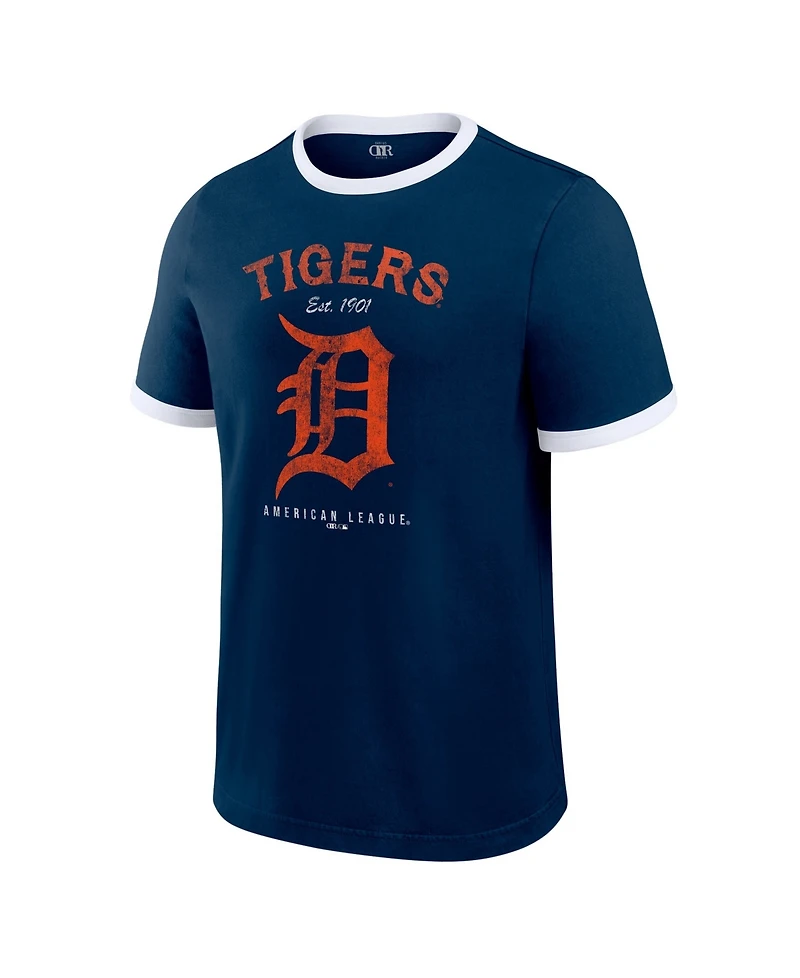 Darius Rucker Collection By Fanatics Men's Navy Detroit Tigers Washed Ringer T-Shirt