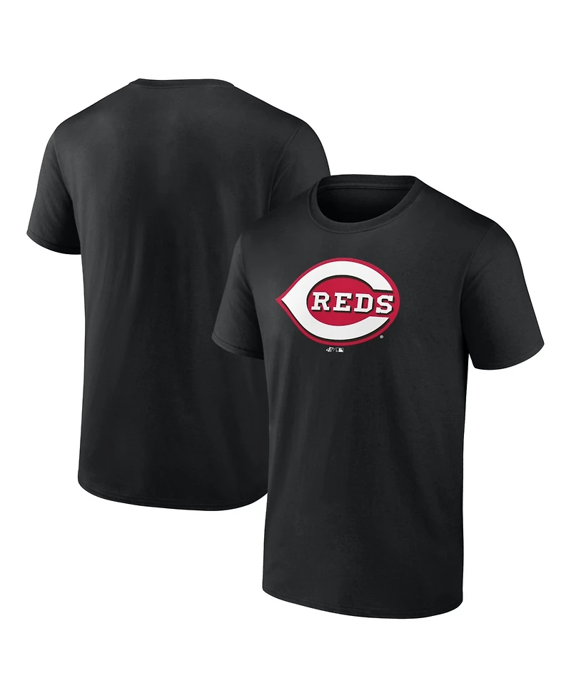 Logo Athletic Men's Black Cincinnati Reds T-Shirt