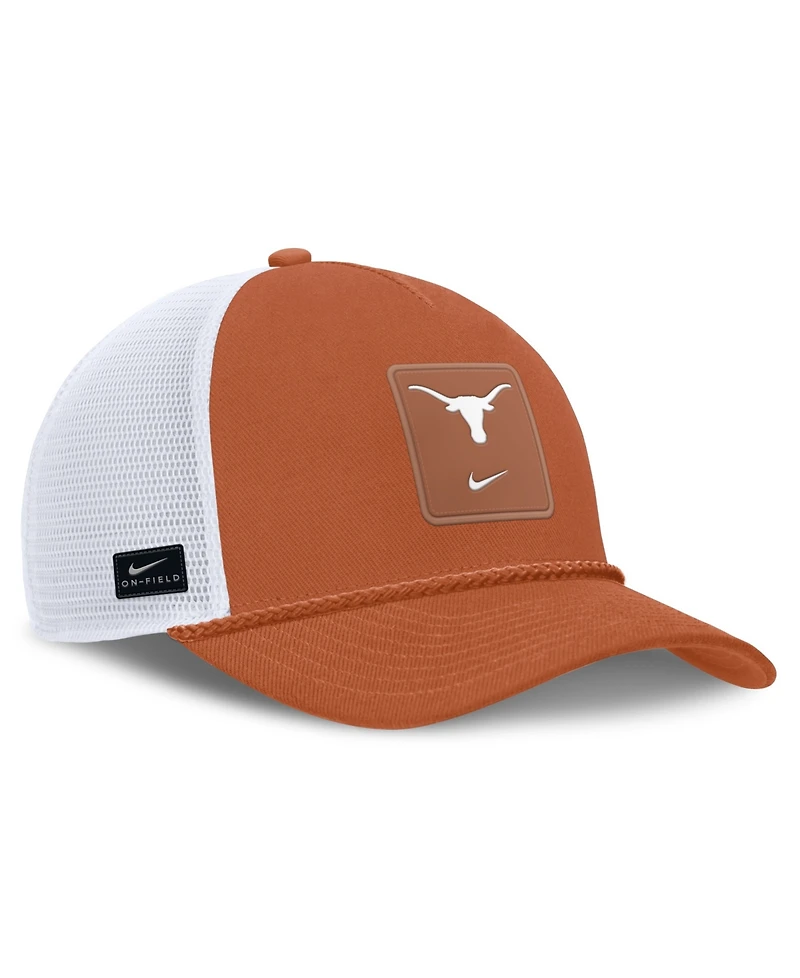 Nike Men's and Women's Texas Orange Texas Longhorns 2026 On-Field Gameday Rope Trucker Adjustable Hat