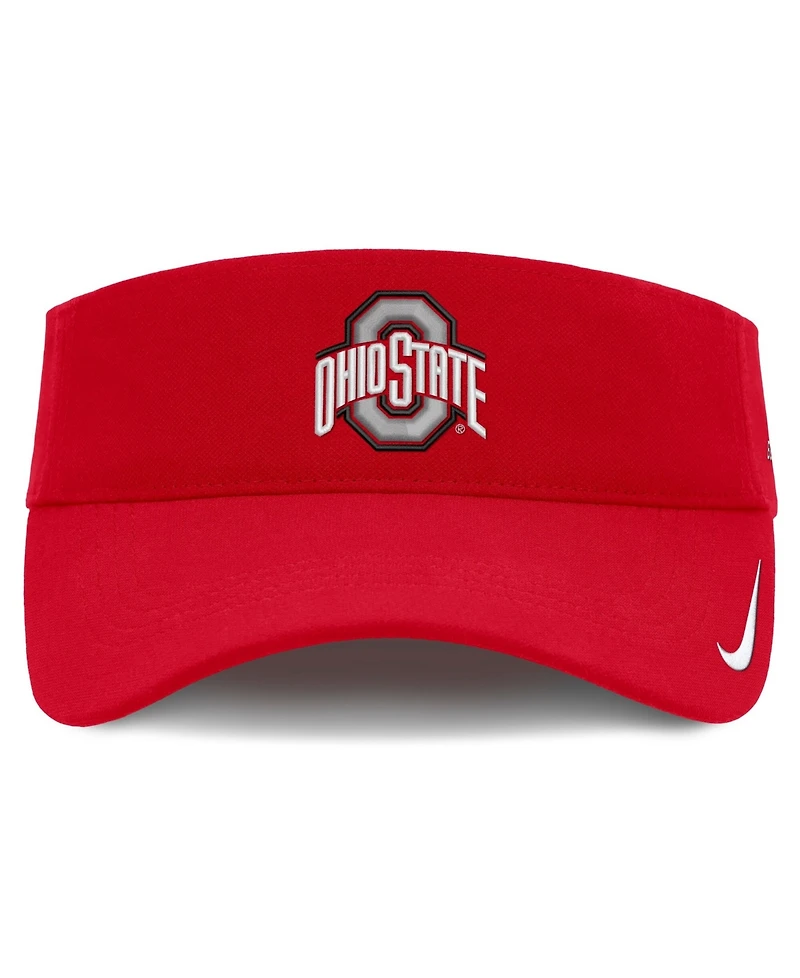 Nike Men's and Women's Scarlet Ohio State Buckeyes 2026 On-Field Ace Adjustable Visor
