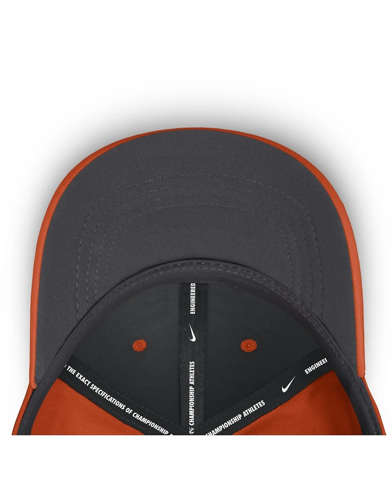 Nike Men's Orange Clemson Tigers Gameday Aerobill Swooshflex Dri-fit Hat