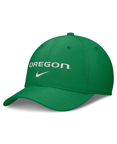 Nike Men's Green Oregon Ducks Rise On-Field Swoosh Flex Dri-fit Hat