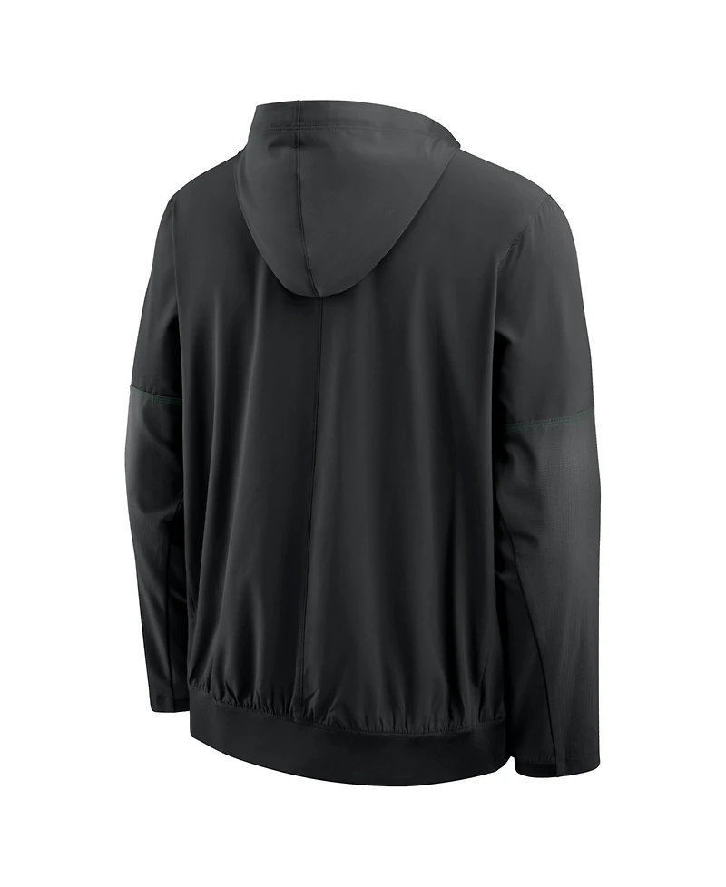 Nike Men's Black Oregon Ducks 2026 Sideline Anorak Half-Zip Hoodie
