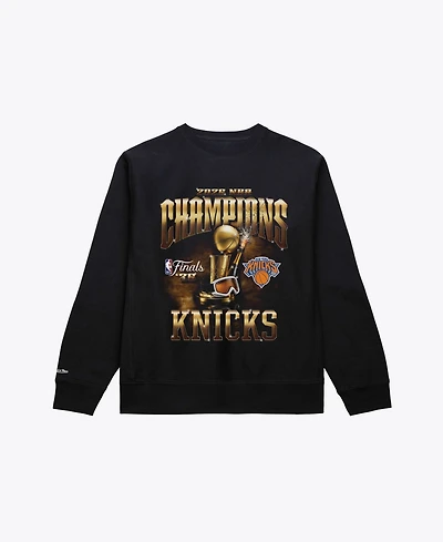 Mitchell & Ness Men's Black New York Knicks 2026 Nba Finals Champions Crewneck Sweatshirt