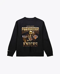 Mitchell & Ness Men's Black New York Knicks 2026 Nba Finals Champions Crewneck Sweatshirt