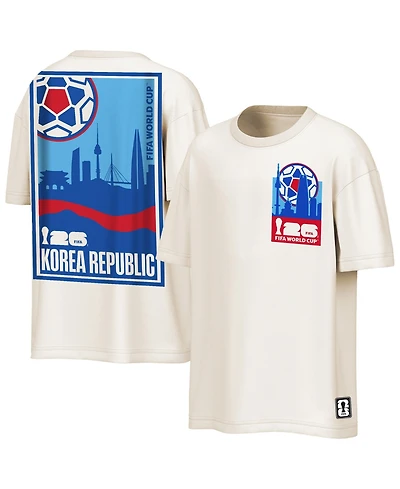 Outerstuff Men's Natural Fifa World Cup 2026 South Korea Post Card T-Shirt