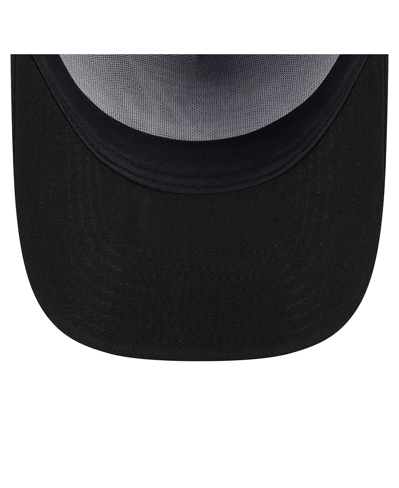 New Era Men's Black Atlanta Braves Motion A-Frame 9FIFTY Snapback Hat