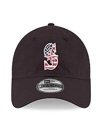 New Era Men's Black Seattle Mariners America 250 9TWENTY Adjustable Hat