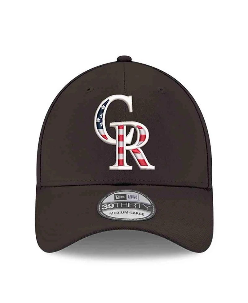 New Era Men's Black Colorado Rockies America 250 39THIRTY Flex Hat