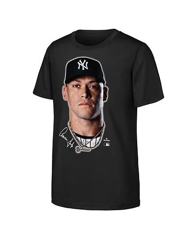 Outerstuff Big Boys and Girls Aaron Judge Black New York Yankees Headliner T-Shirt
