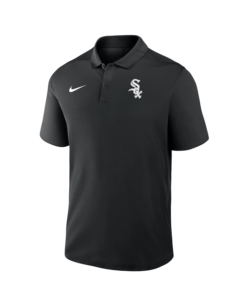 Nike Men's Black Chicago White Sox Dri-fit Victory Polo Shirt
