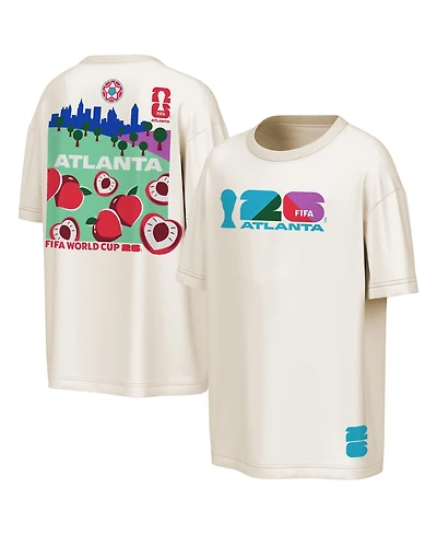 Outerstuff Men's Natural Fifa World Cup 2026 Atlanta Big City Poster T-Shirt