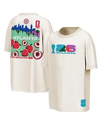 Outerstuff Men's Natural Fifa World Cup 2026 Atlanta Big City Poster T-Shirt