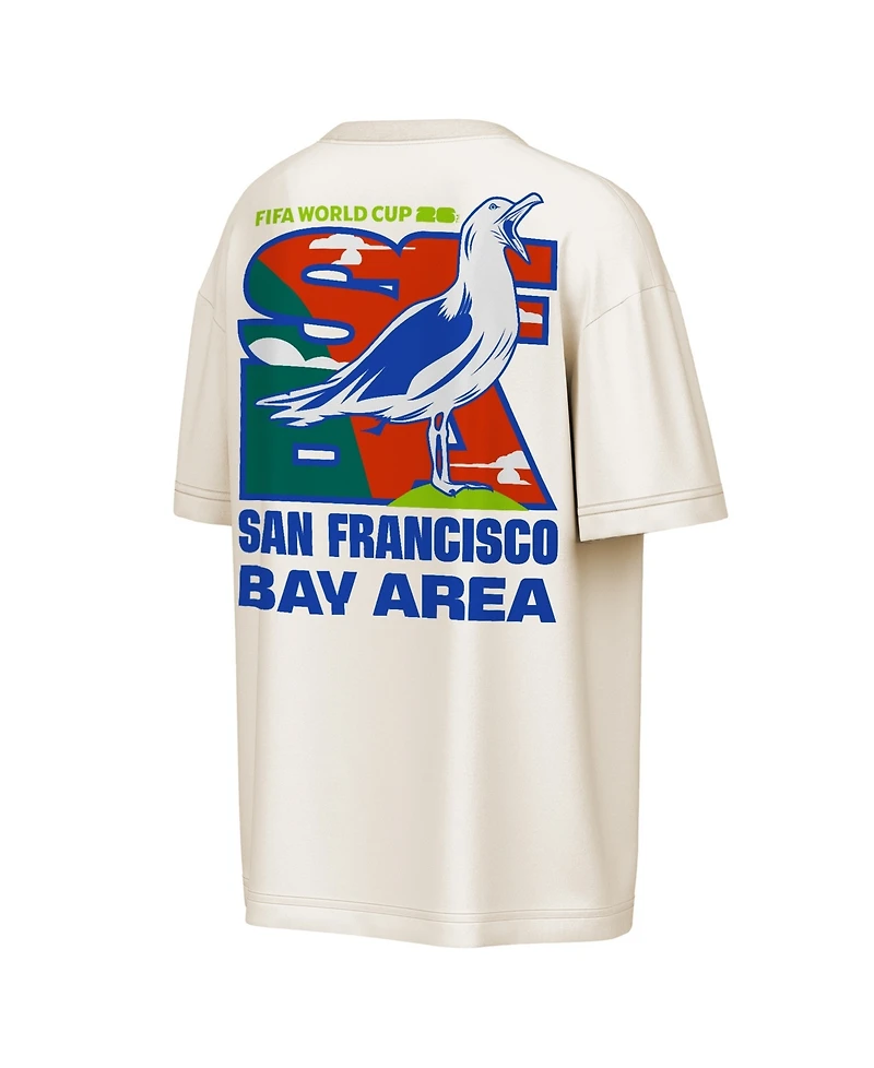 Outerstuff Men's Natural Fifa World Cup 2026 San Francisco Bay Area Big City Poster T-Shirt