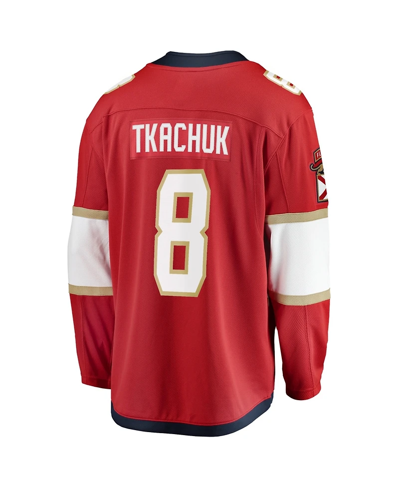 Fanatics Men's Brady Tkachuk Red Florida Panthers Home Breakaway Jersey