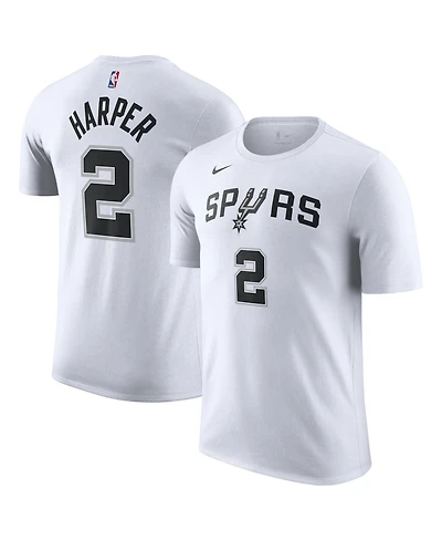 Nike Men's and Women's Dylan Harper White San Antonio Spurs Name & Number T-Shirt