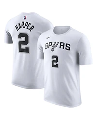 Nike Men's and Women's Dylan Harper White San Antonio Spurs Name & Number T-Shirt