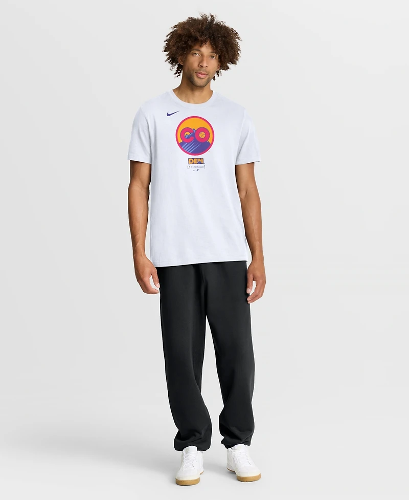 Nike Men's White Colorado Rockies City Connect Large Logo T-Shirt