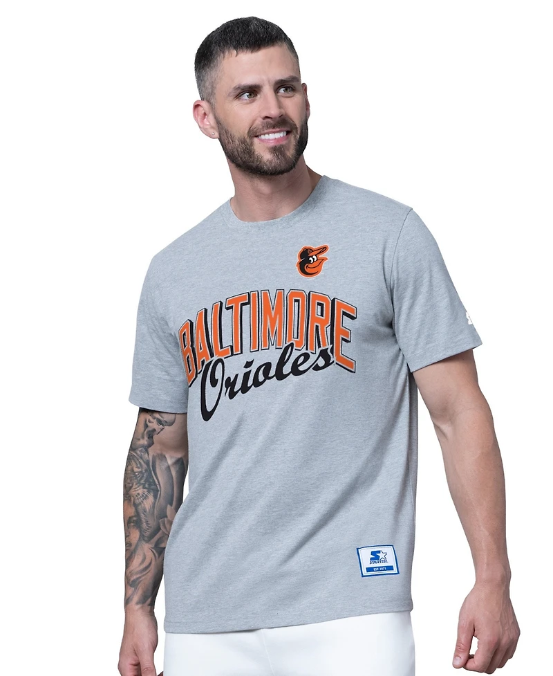 Starter Men's Two-Pack Orange/Heather Gray Baltimore Orioles T-Shirt Set