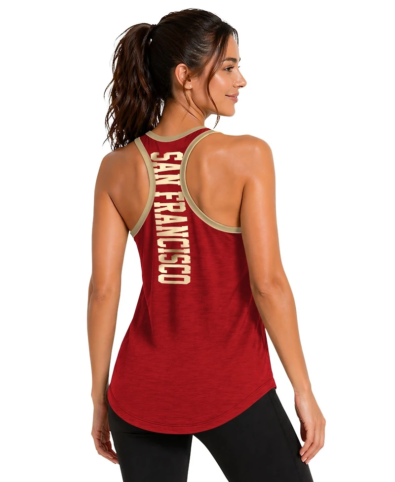 G-iii 4Her by Carl Banks Women's Scarlet San Francisco 49ers Tater Ii Racerback Tank Top