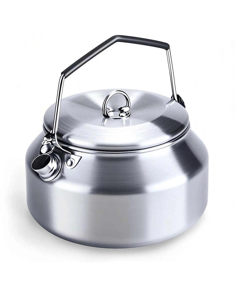 Piscifun 1L Stainless Steel Camping Kettle Portable Fast Heating For Outdoor Hiking Travel