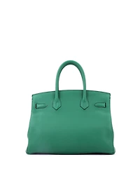 Pre-Owned HERMES Birkin 30 Handbag Verso Clemence with Palladium Hardware