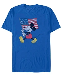 Fifth Sun Men's Mickey Flag March Graphic T-Shirt