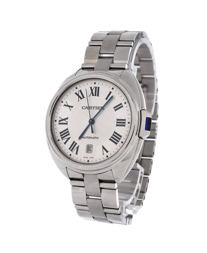 Pre-Owned Cartier Cle de Cartier Automatic Watch in Stainless Steel 40mm