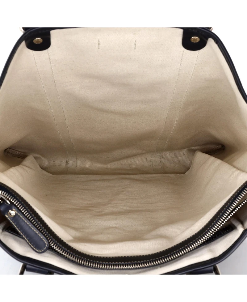 Pre-Owned Gucci Large Joy Tote Gg Coated Canvas with Leather