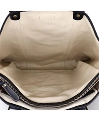 Pre-Owned Gucci Large Joy Tote Gg Coated Canvas with Leather