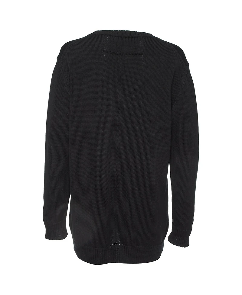 Pre-Owned Givenchy Women's Logo Print Cotton Knit Crew Neck Sweater