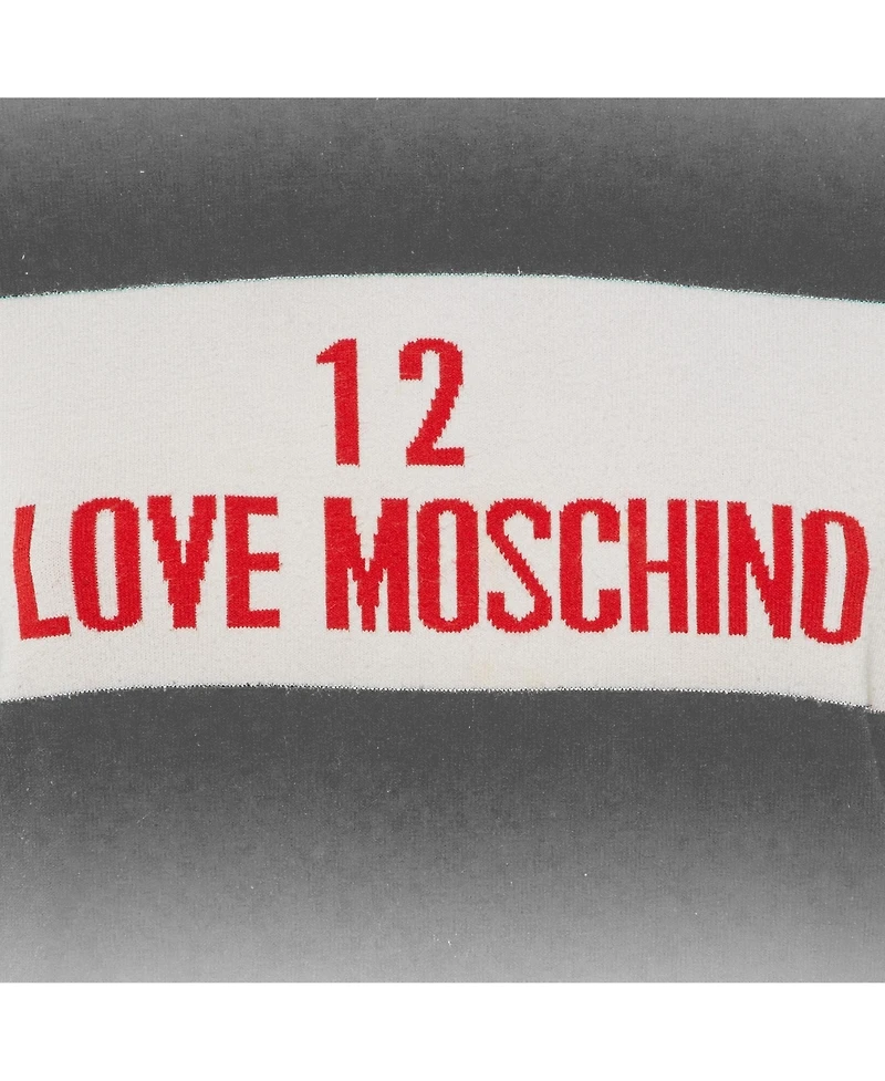 Pre-Owned Love Moschino Women's Logo Knit Turtle Neck Sweater