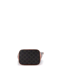 Pre-Owned Celine Bucket Bag Triomphe Coated Canvas