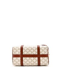 Pre-Owned Celine Large Boston Bag Triomphe Coated Canvas