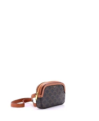 Pre-Owned Celine Small Camera Bag Triomphe Coated Canvas