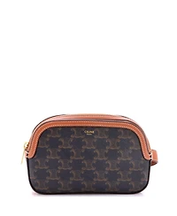 Pre-Owned Celine Small Camera Bag Triomphe Coated Canvas