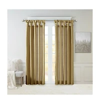 Avobird Twist Tab Lined Window Curtain Panel 50x120